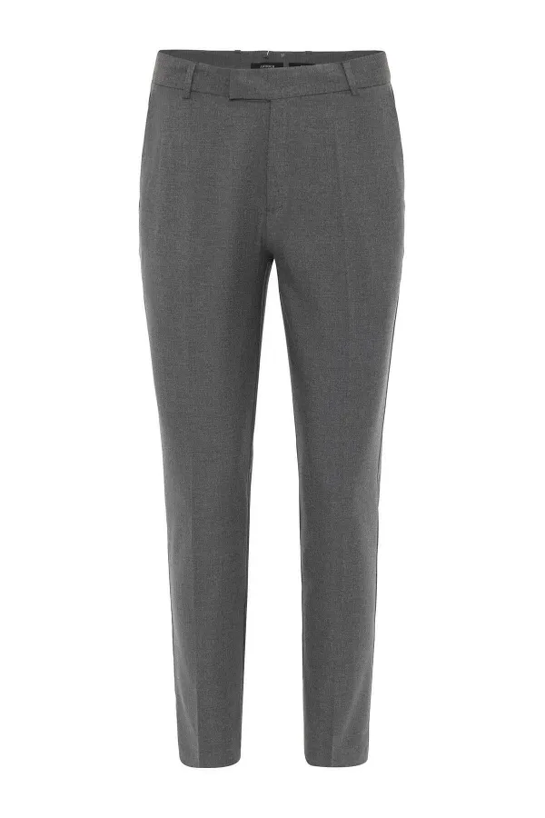 Antioch Antrasit Klasik Yüksek Bel Erkek Pantolon