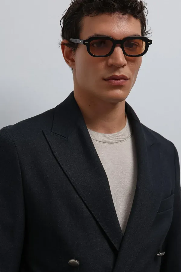 Veste blazer homme Antioch bleu marine non doublée à double boutonnage