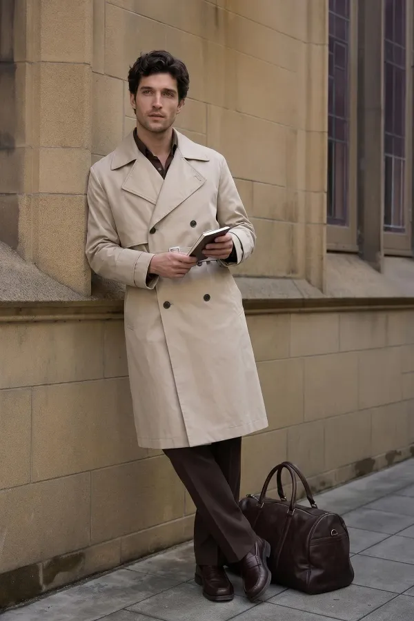 Trench-coat Antioch Stone Relax Fit pour homme