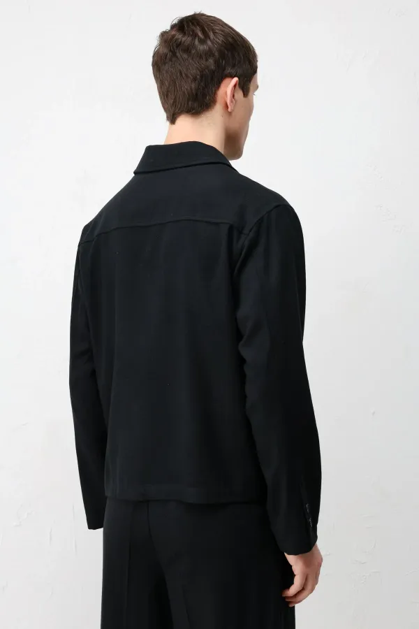 Antioch Black Textured Men's Jacket