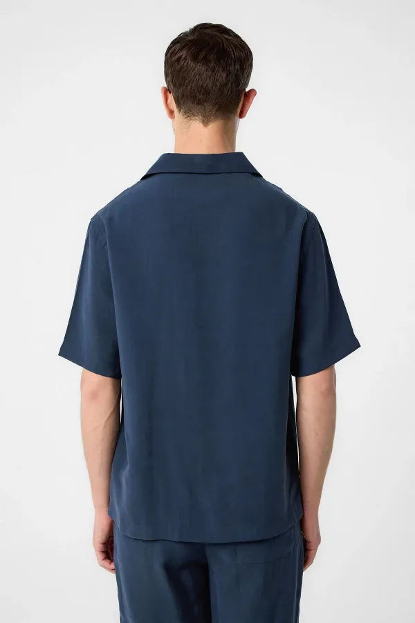 Antioch Lacivert Modal Kumaş Erkek Gömlek