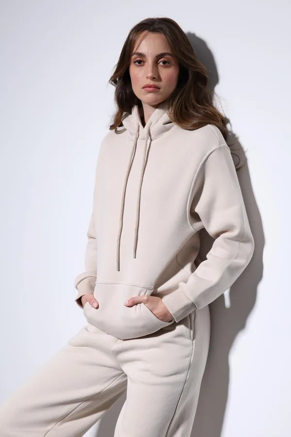 Antioch Stone Hooded Basic Women's Sweatshirt