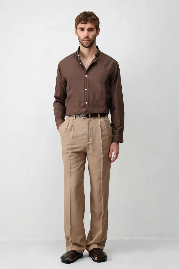 Antioch Kahve Relax Fit Erkek Gömlek