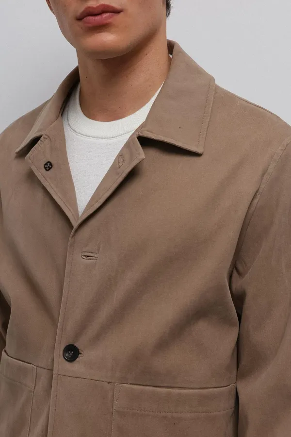 Antioch Bej Süet Erkek Klasik Ceket