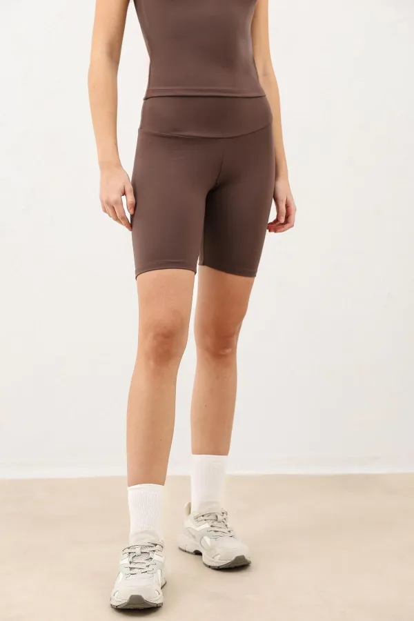 Leggings de sport courts Antioch Coffee