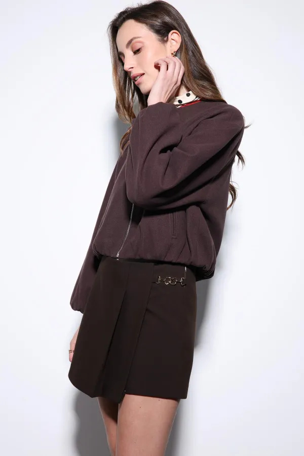 Veste courte Antioch Coffee pour femme