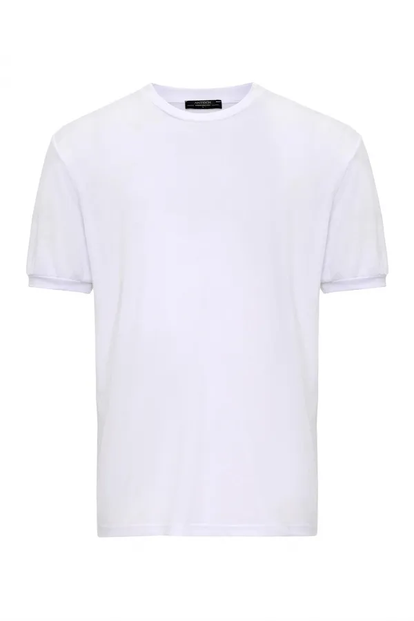 T-shirt Antioch blanc à col rond pour homme