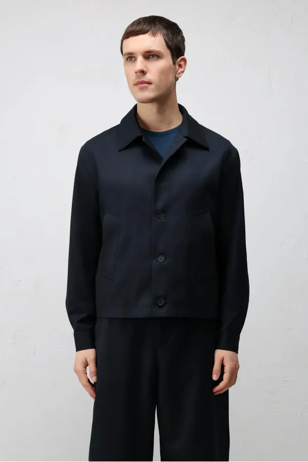 Antioch Navy Relaxed Fit Spring Men's Jacket