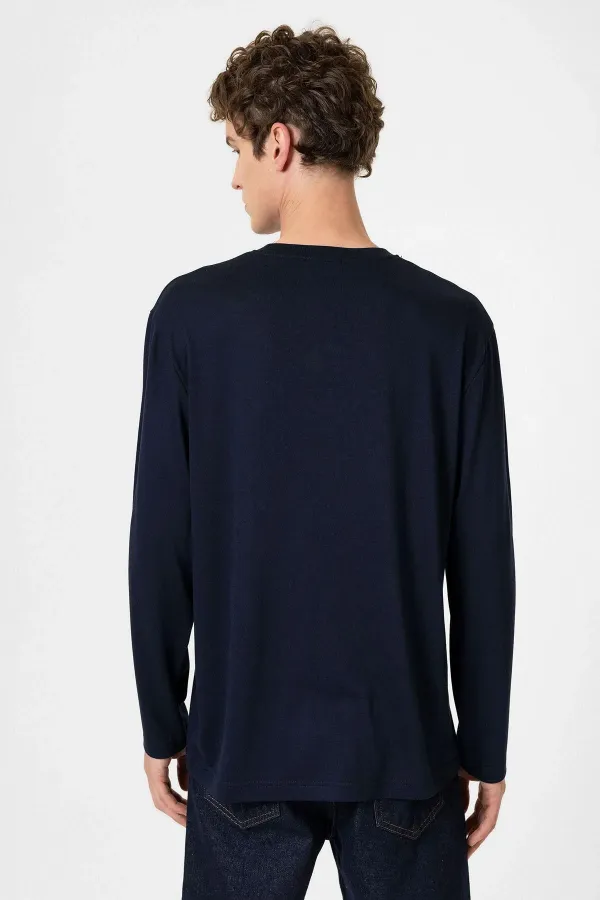 Antioch Navy Blue Relaxed Fit Basic Men's T-Shirt