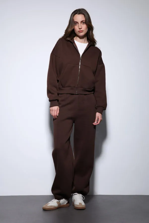 Antioch Coffee Zip-Up Hooded Women's Sweatshirt