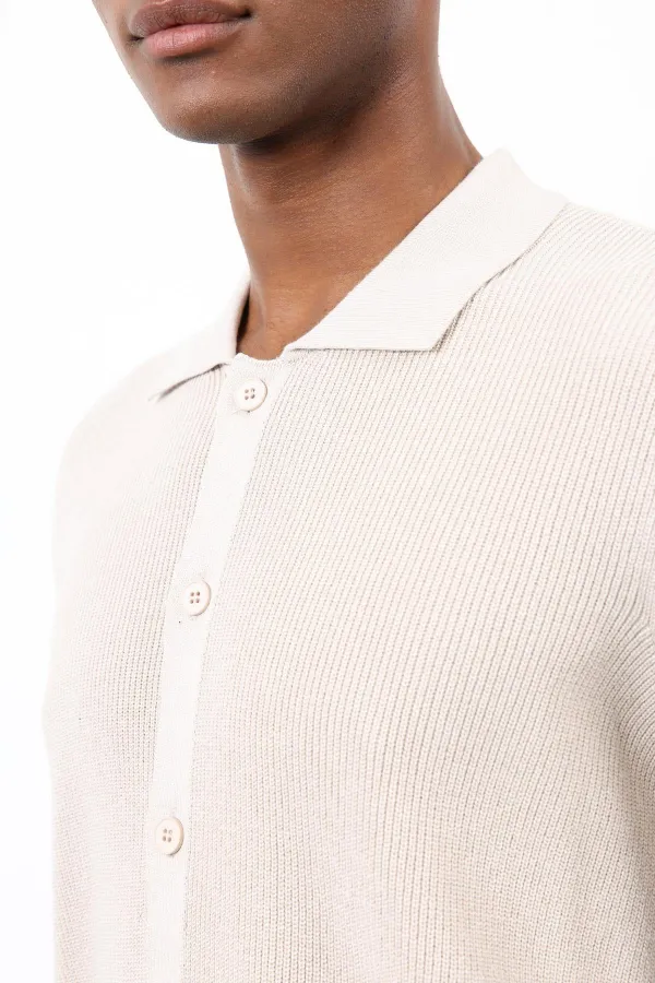 Gilet pour homme en maille fine Antioch Stone