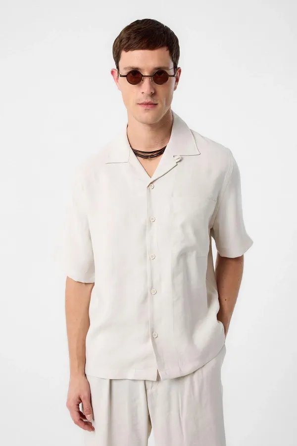 Antioch Taş Modal Kumaş Erkek Gömlek