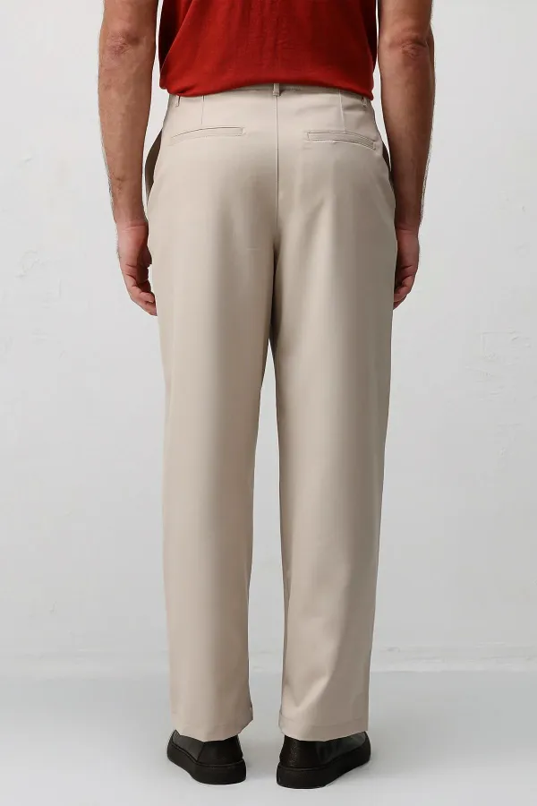 Antioch Bej Relaxed Fit Erkek Pantolon