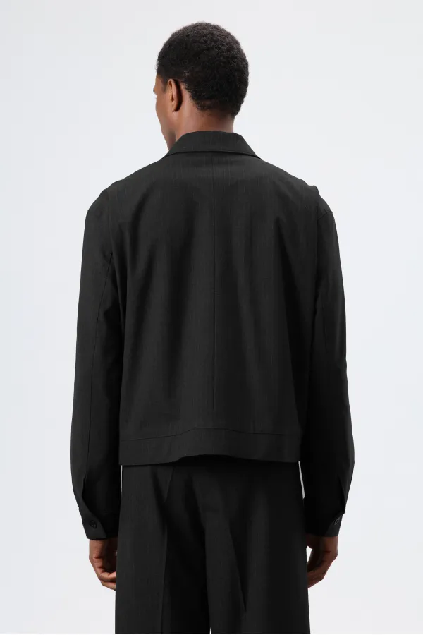 Antioch Siyah Çizgili Mevsimlik Erkek Mont