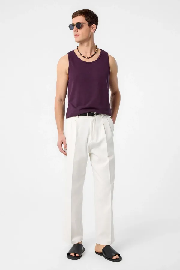 Débardeur basique Antioch rouge bordeaux pour homme