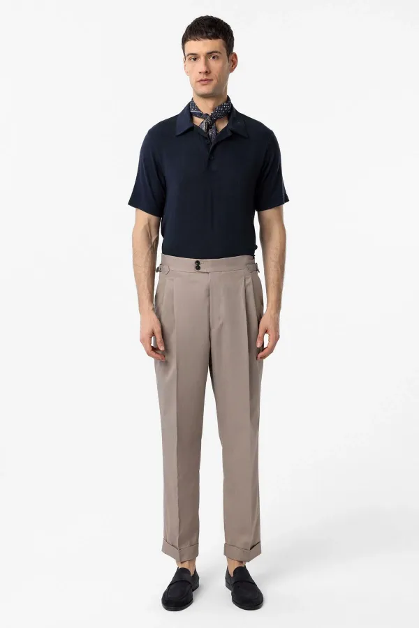 Antioch Navy Regular Fit Polo Collar Men's T-Shirt