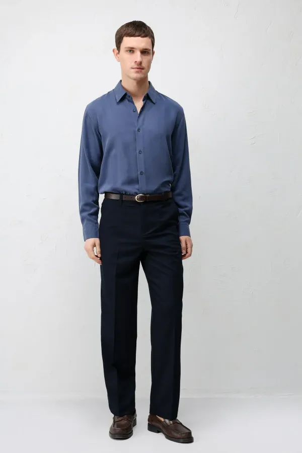 Pantalon Antioch Navy coupe droite pour homme