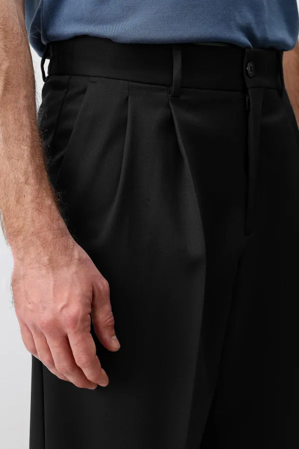 Antioch Siyah Relaxed Fit Erkek Pantolon