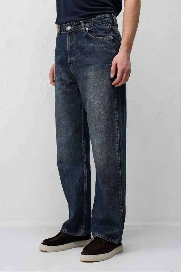 Antioch Blue Baggy Fit Men's Jeans