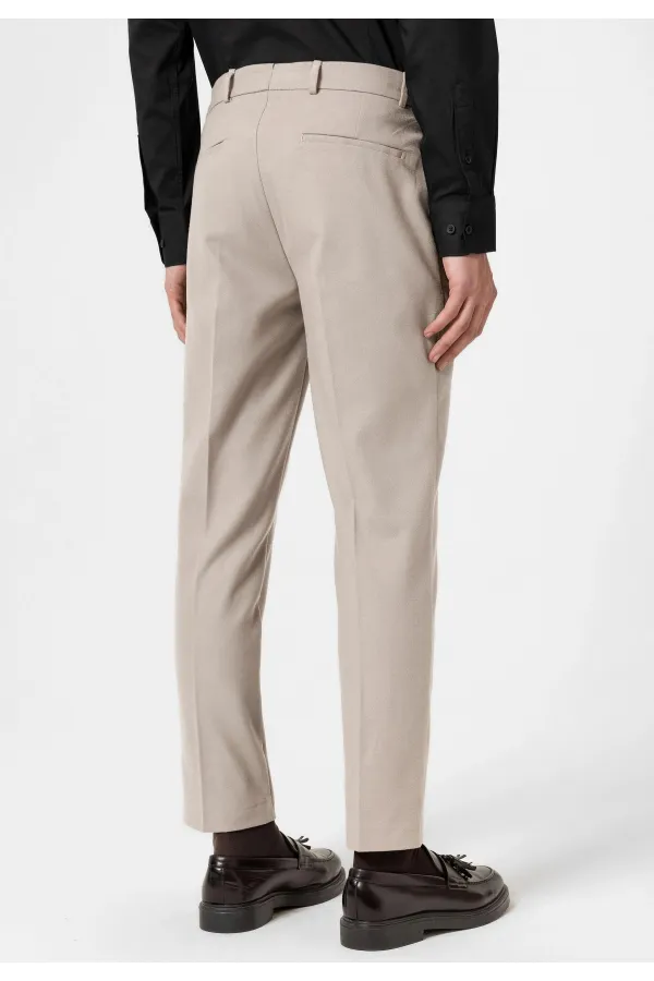 Antioch Bej Yüksek Bel Klasik Erkek Pantolon