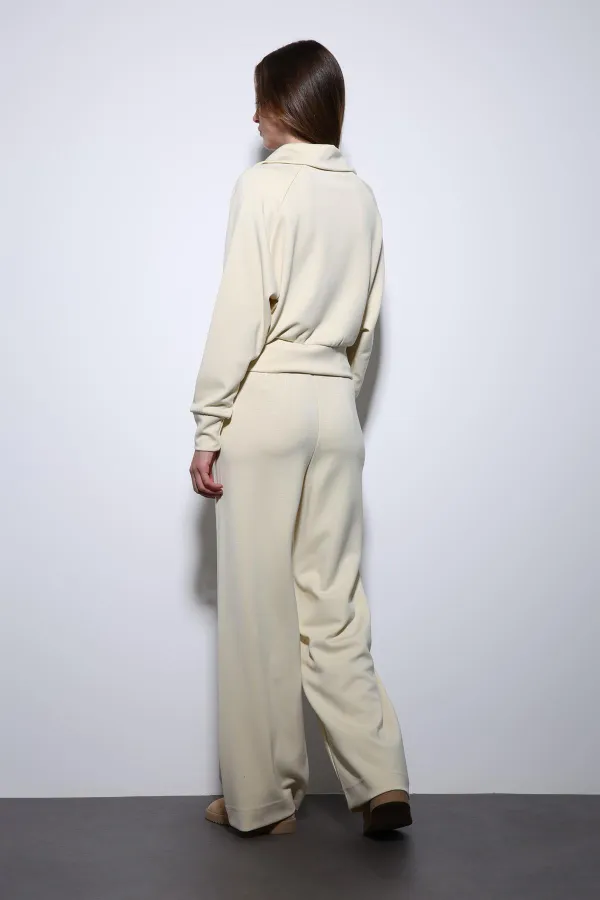 Antioch Sarı Fermuarlı Kadın Eşofman Takım