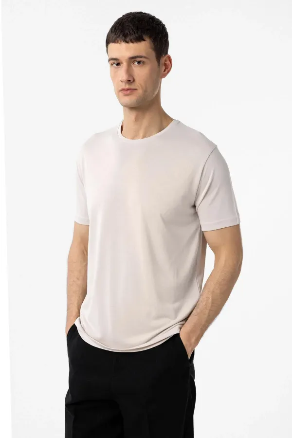 T-shirt homme Antioch Stone coupe classique en tissu technique modal