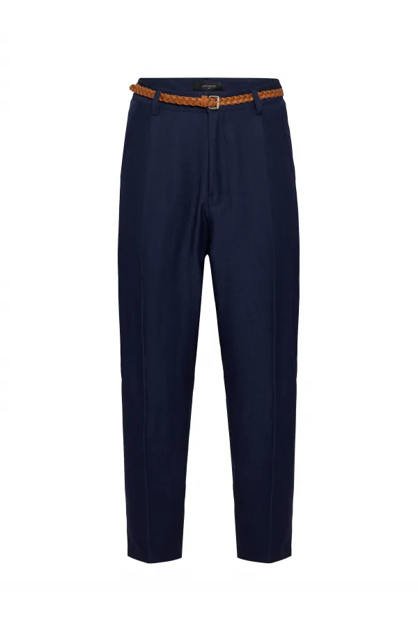 Antioch Lacivert Pensli Kadın Pantolon