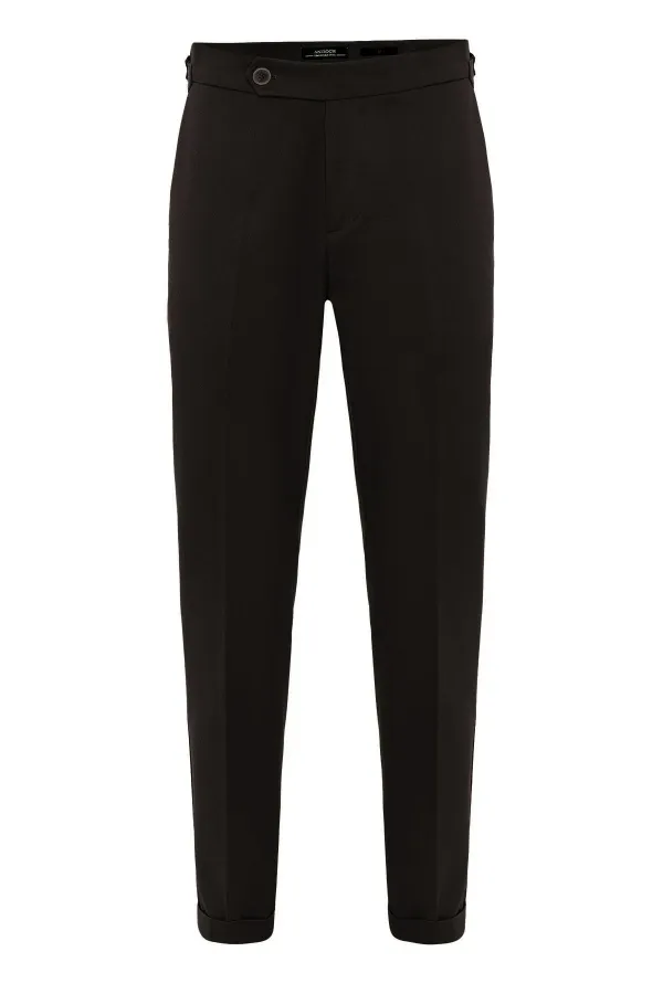 Antioch Kahve Yüksek Bel Regular Fit Erkek Pantolon