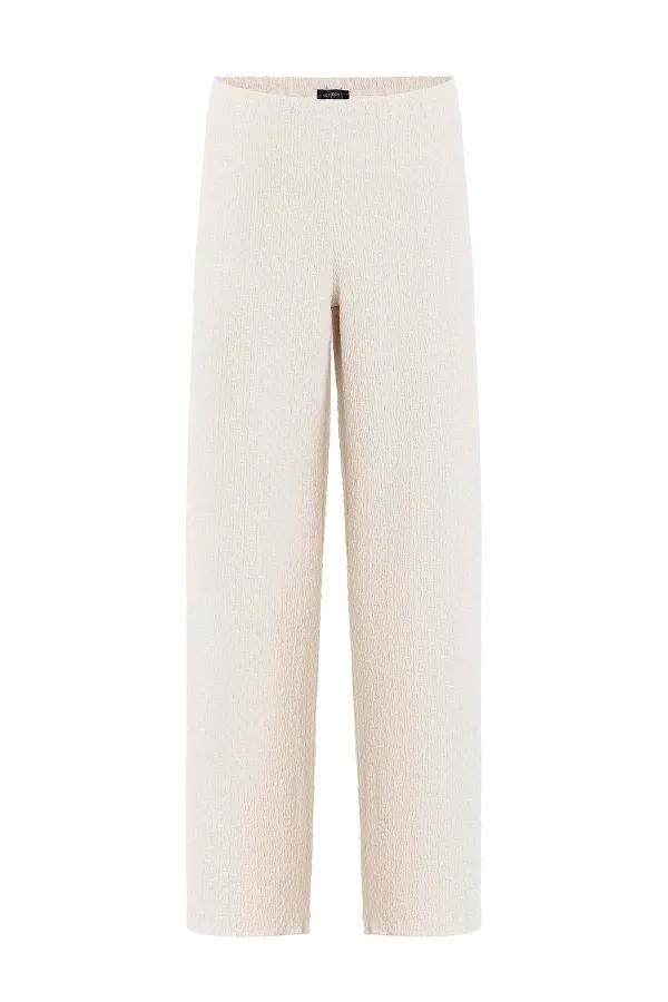 Ensemble Antioch écru texturé pour femme avec détail de cravate