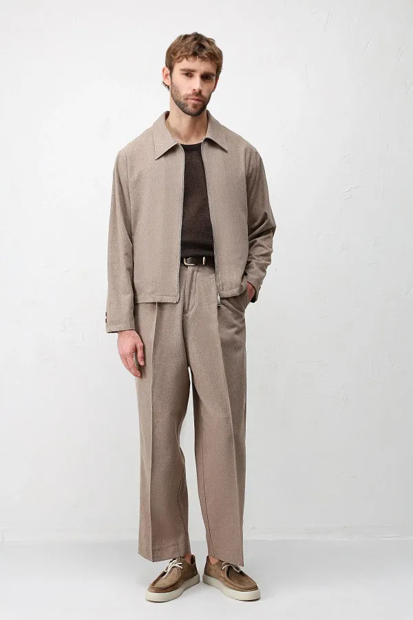 Antioch Men's Jacket with Coffee Texture