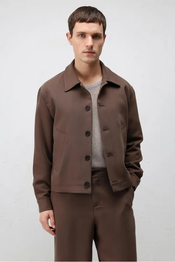 Antioch Coffee Relaxed Fit Spring Men's Jacket