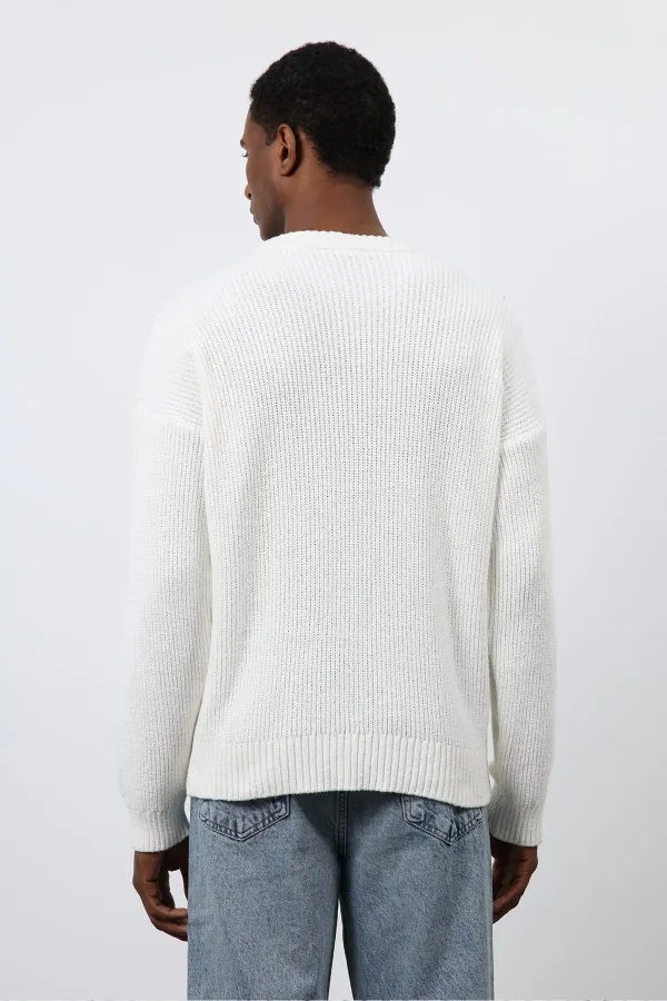 Pull en maille écru Antioch pour homme