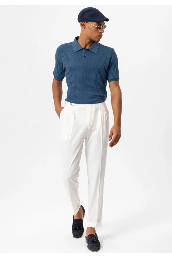 Antioch İndigo Slim Fit Polo Yaka Erkek T-Shirt