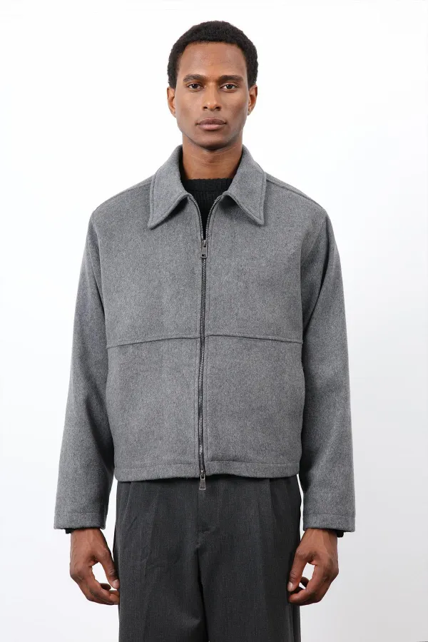 Antioch Antrasit Regular Fit Dokulu Erkek Mont