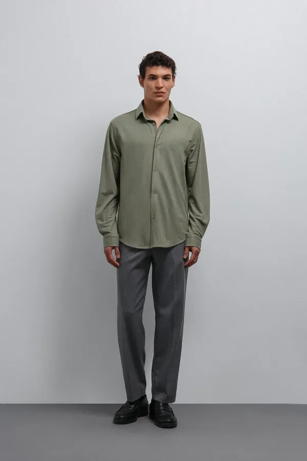 Antioch Khaki Relax Fit Men's Shirt