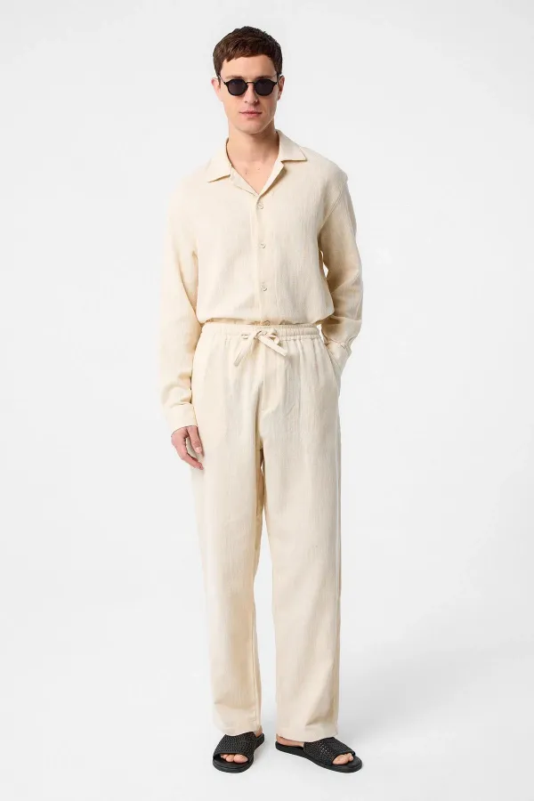 Antioch Men's Trousers with Off-White Texture