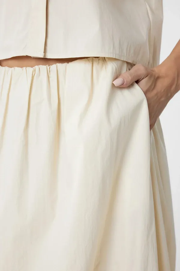 Antioch Stone Women's Balloon Midi Skirt