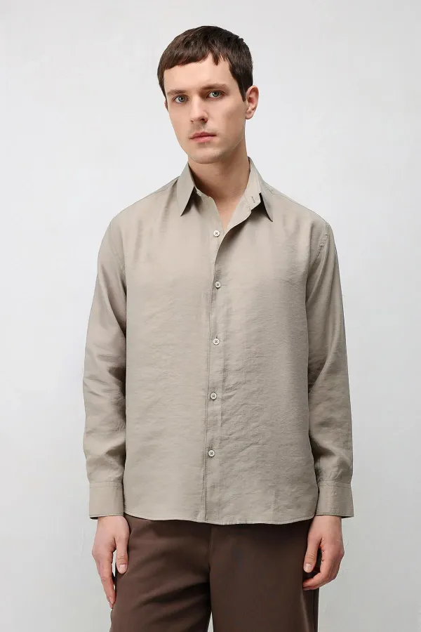 Antioch Vizon Modal Karışımlı Relax Fit Erkek Gömlek