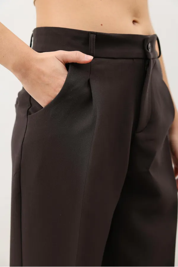 Antioch Kahve Pensli Kadın Pantolon