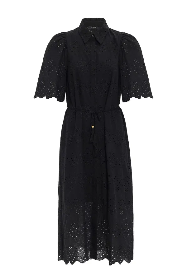 Antioch Black Women's Lace Embroidered Dress