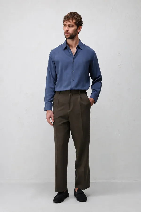 Antioch Kahve 1 Relax Fit Pilili Erkek Pantolon Antioch Kahve 1 Relax Fit Pilili Erkek Pantolon