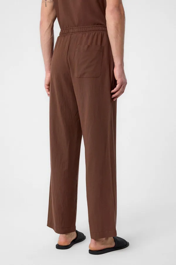 Antioch Coffee Linen Blend Jogger Men's Pants
