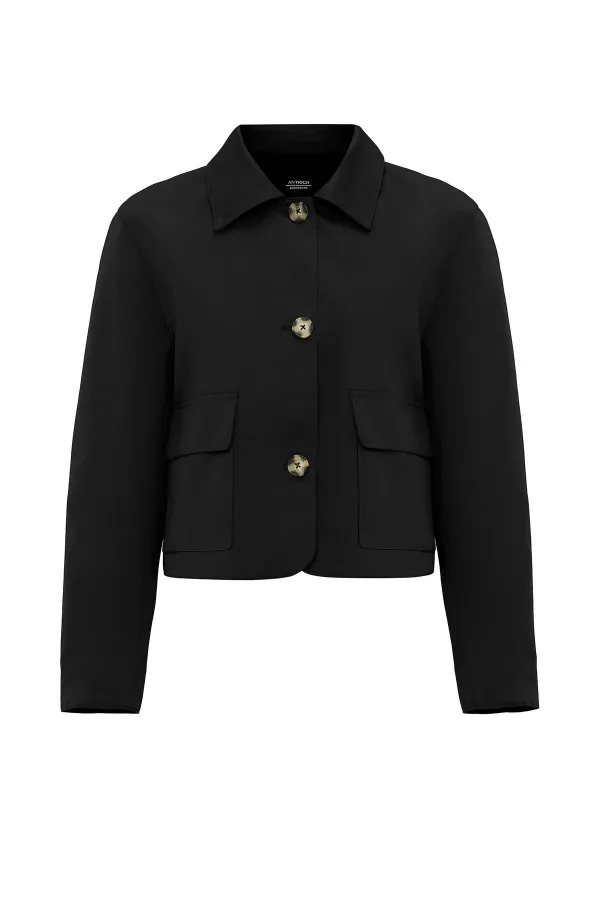 Antioch Black Women's Seasonal Thin Short Jacket