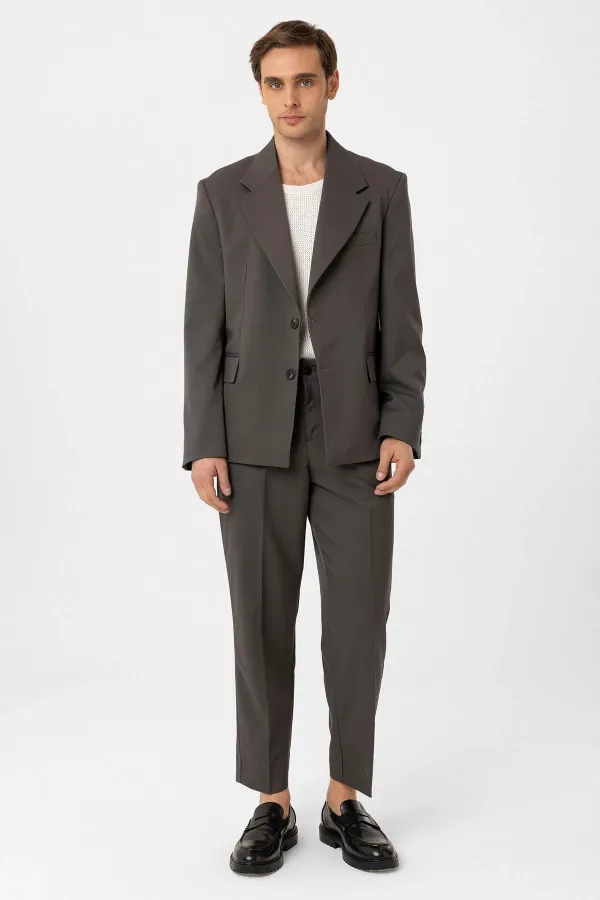 Antioch Haki Relax Fit Erkek Blazer Ceket