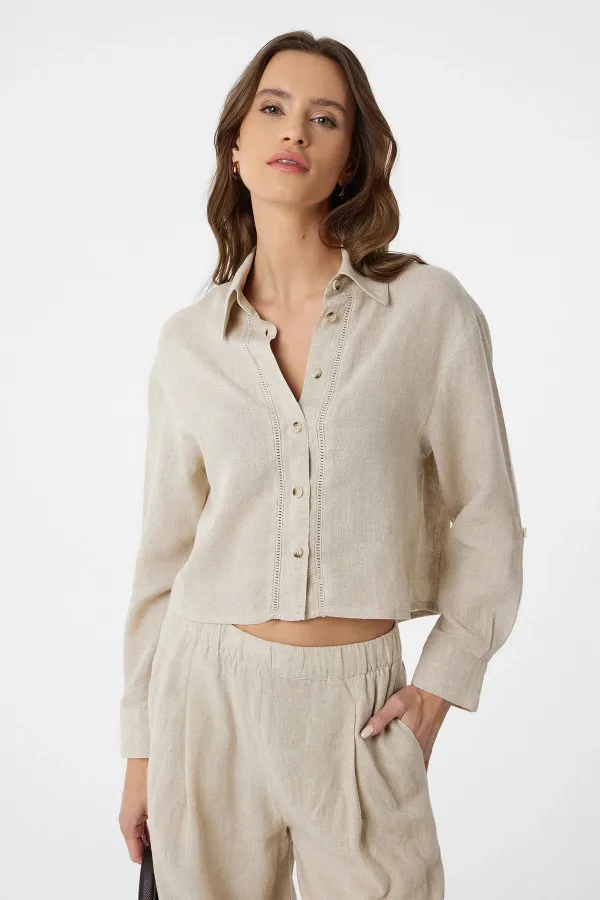 Antioch Stone Striped Women's Shirt