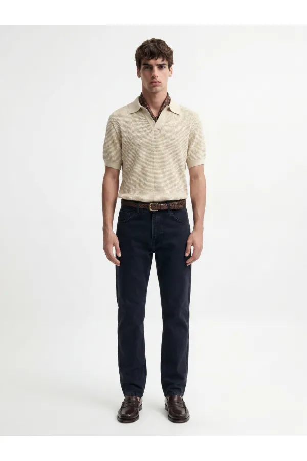 Antioch Bej Dokulu Polo Yaka Erkek T-Shirt Antioch Bej Dokulu Polo Yaka Erkek T-Shirt