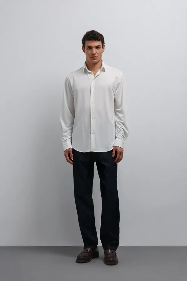 Antioch White Relax Fit Men's Shirt