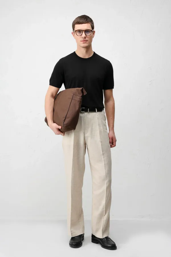 Antioch Siyah Comfort Slim Triko T-Shirt