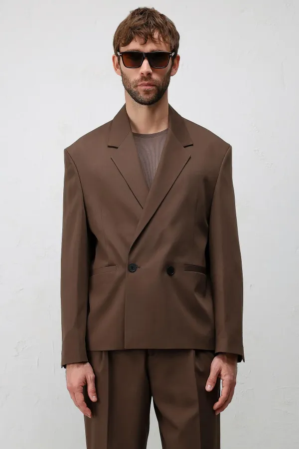 Antioch Coffee Relaxed Fit Men's Blazer Jacket