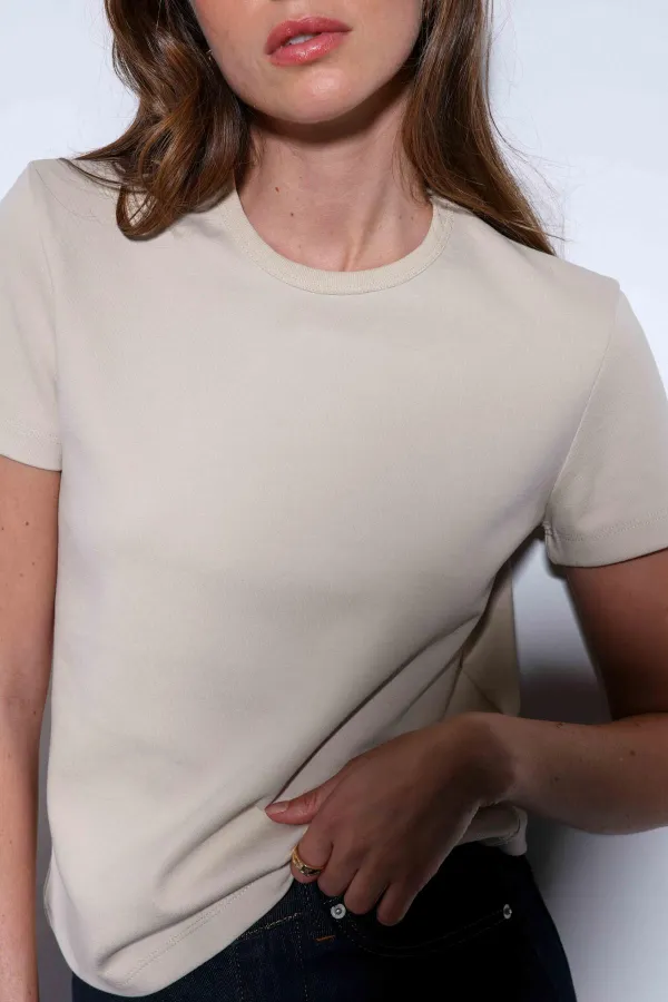 T-shirt basique beige Antioch pour femmes